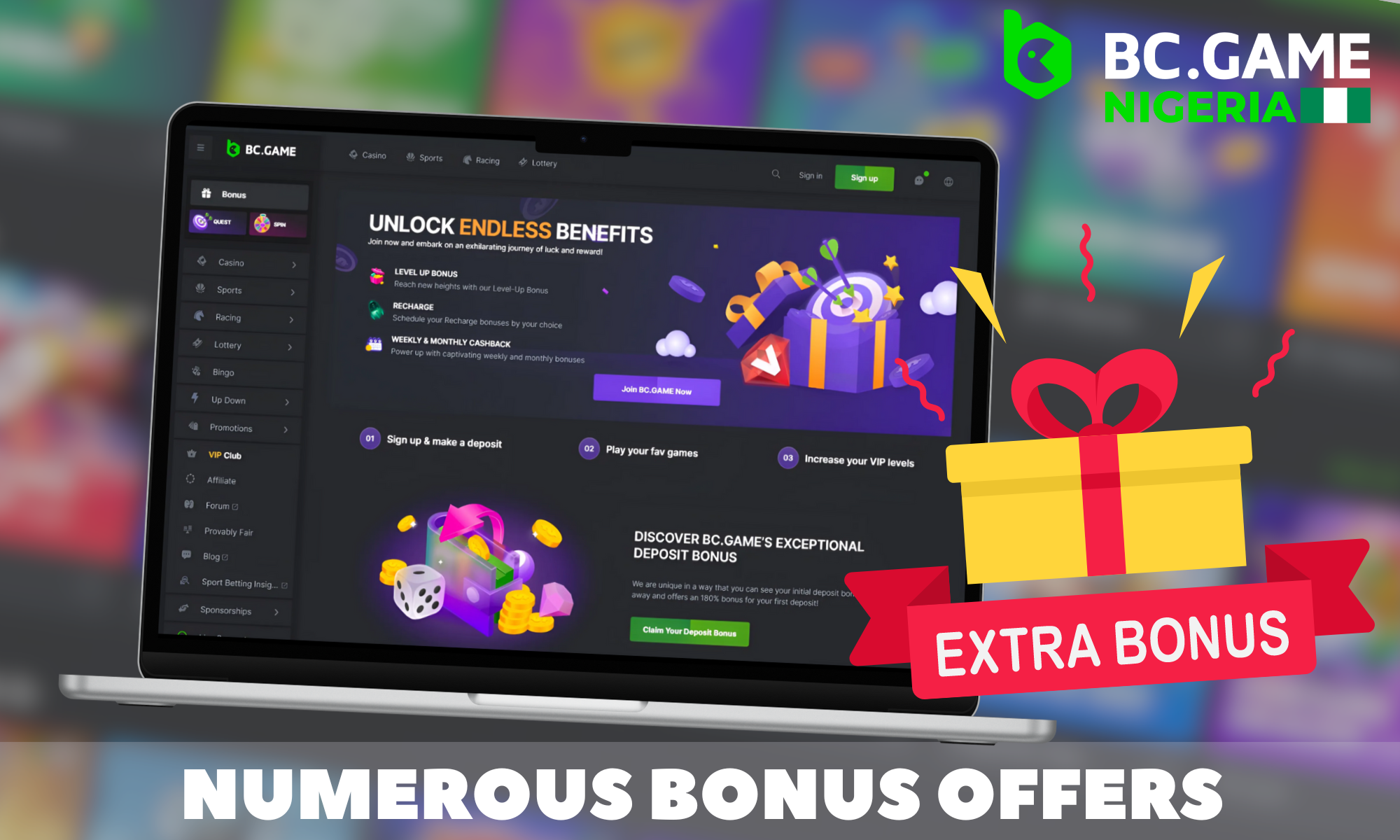 Bonus Offers for Nigerian Players in BC Game