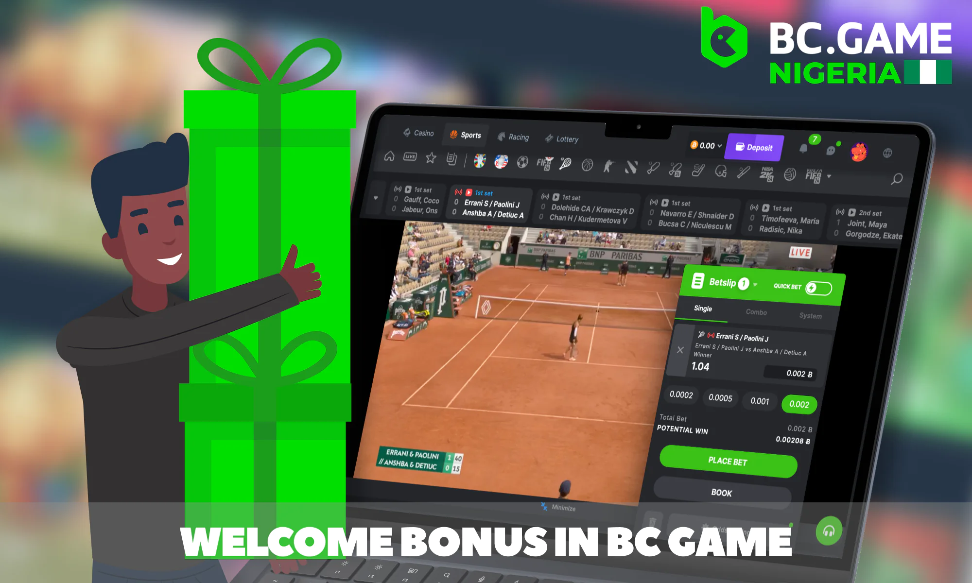Bonuses available for Nigerian bettors at BC Game