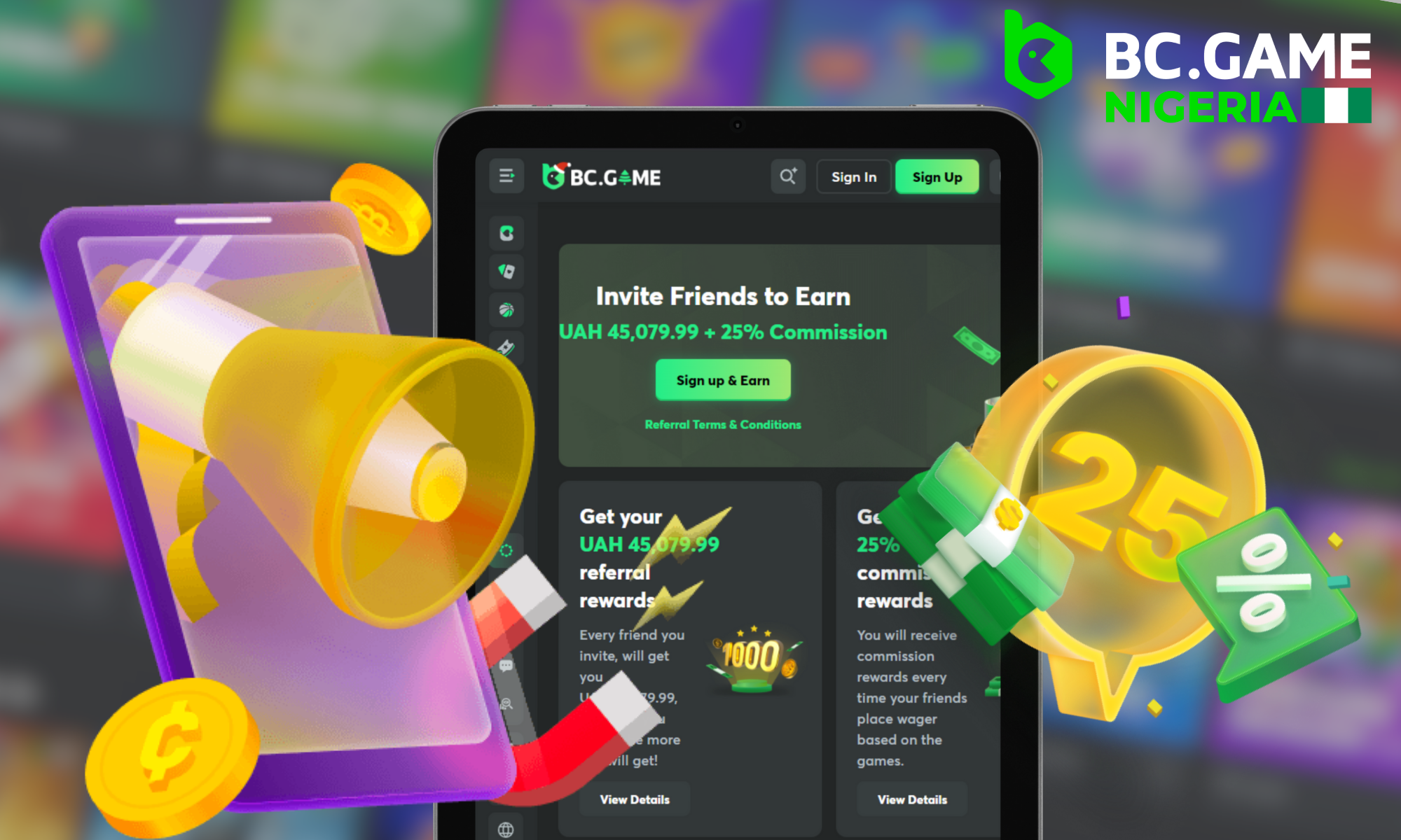 Affiliate program from BC Game