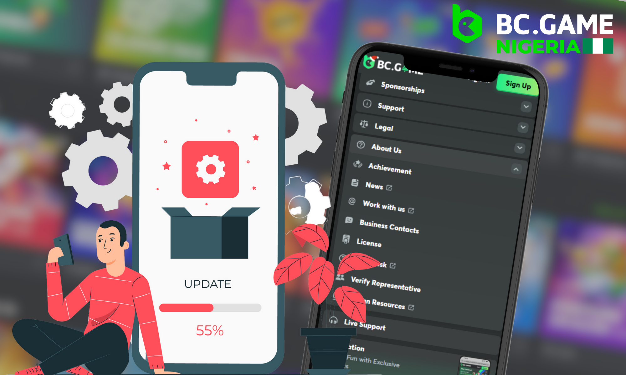 BC Game automatic update feature