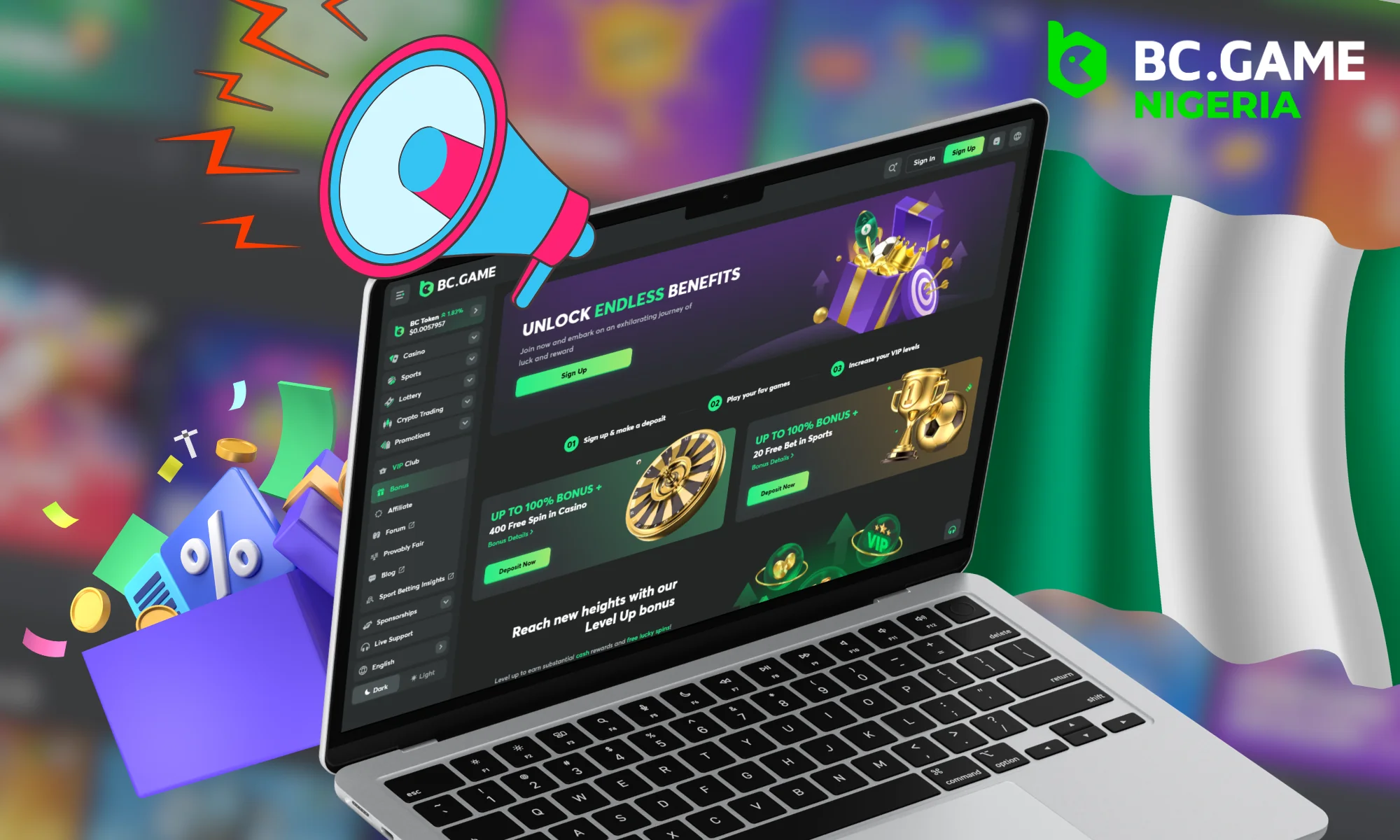 BC Game promotions and bonuses available in Nigeria