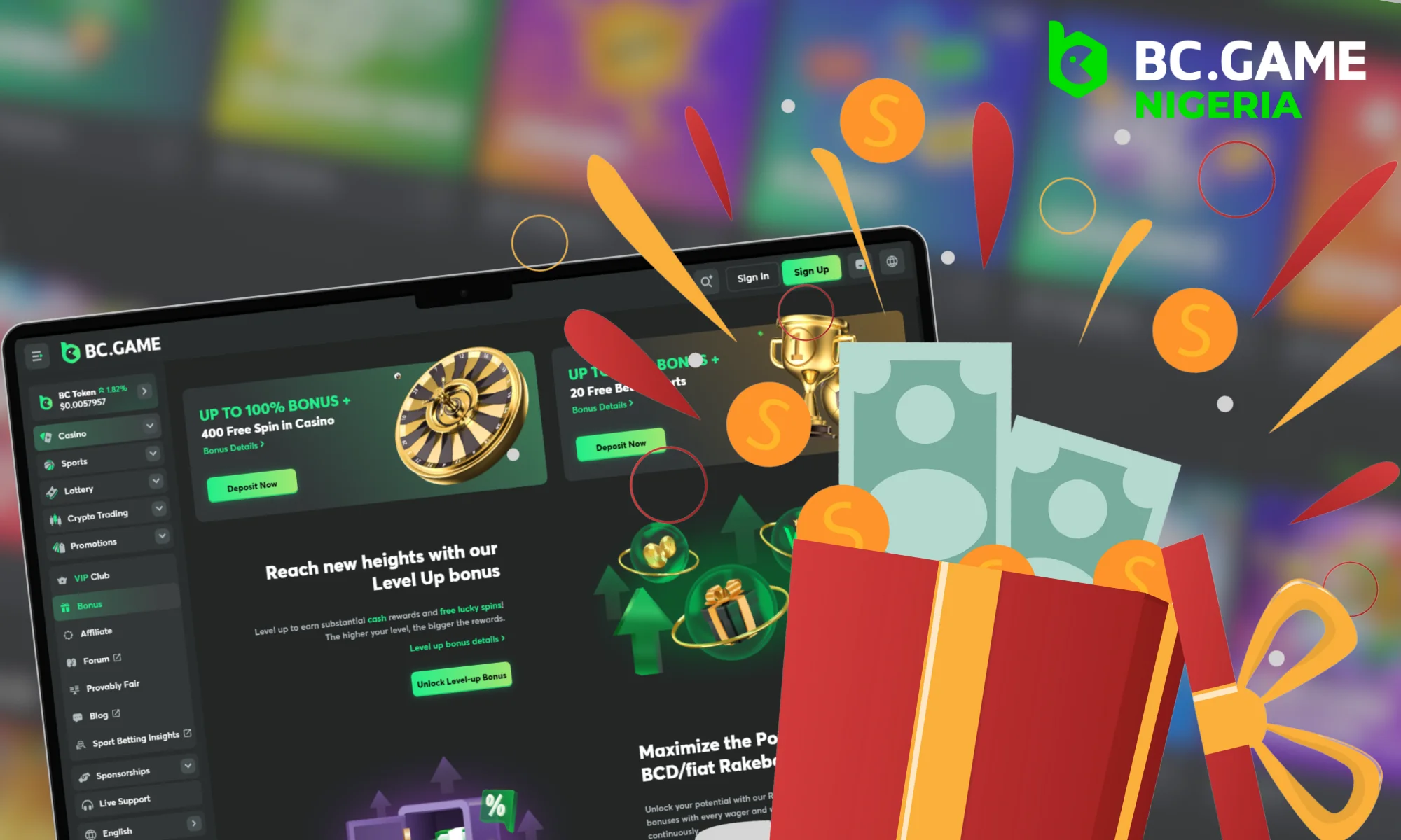 Overview of current BC Game bonuses and promotions