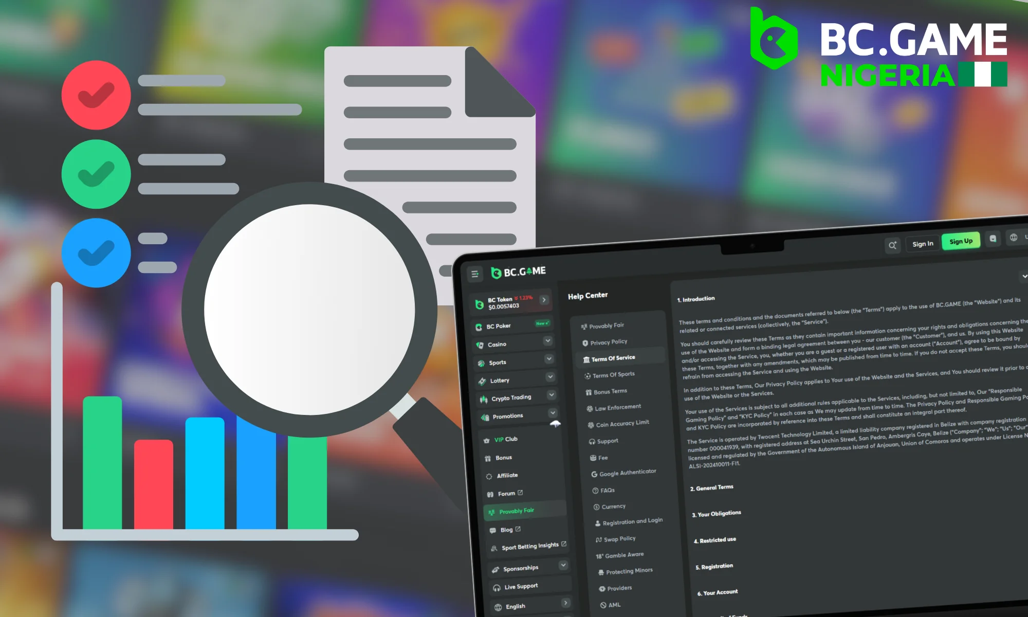 How BC Game uses personal data of Nigerian Players and bettors