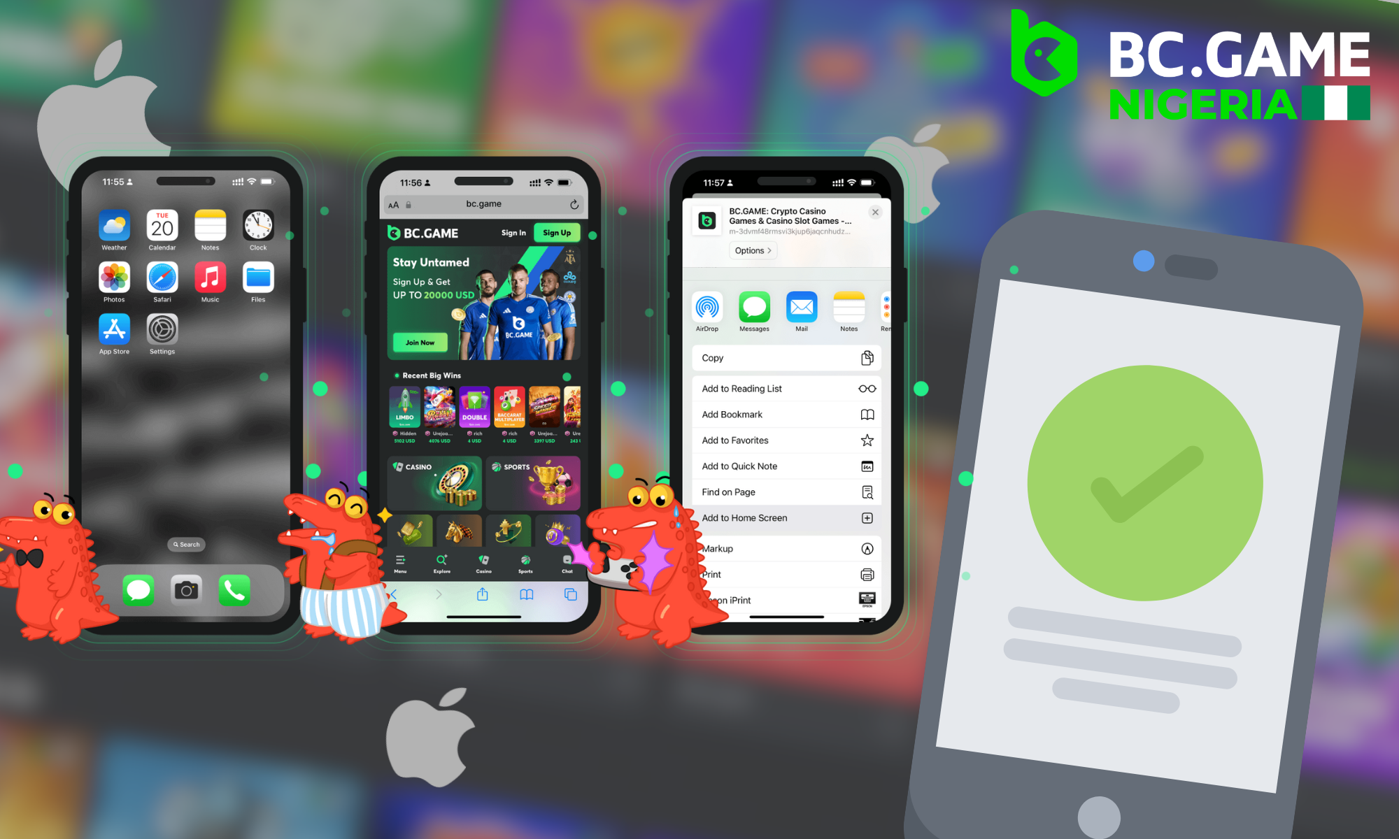 Details on how to install the BC Game app on IOS devices