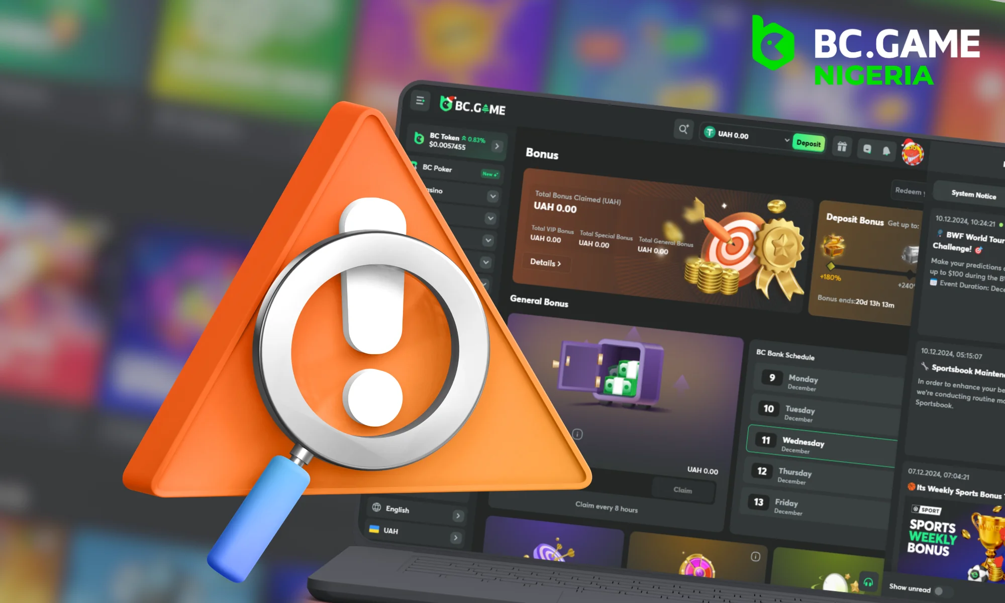 Potential issues with BC Game promo codes