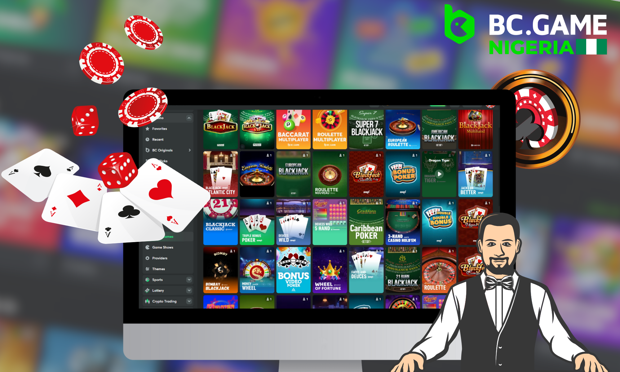 Table games available in BC Game Nigeria