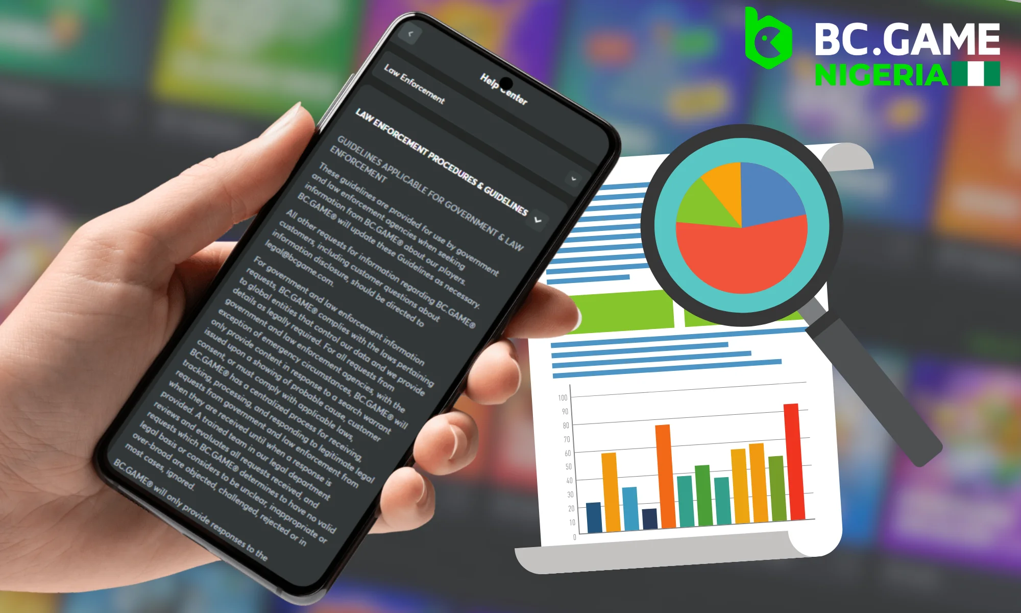 Types of data collected at BC Game Nigeria