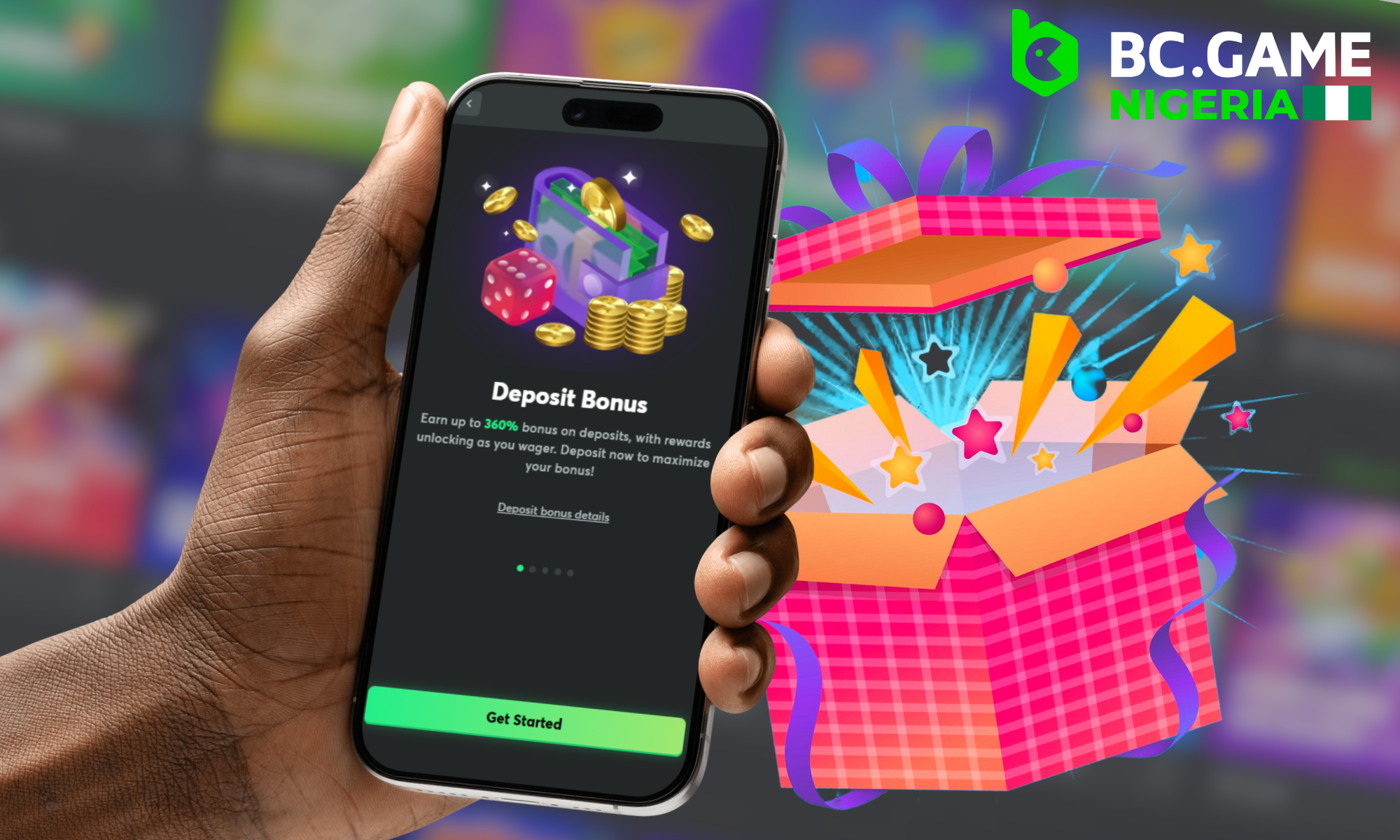 BC Game welcome bonuses for new users