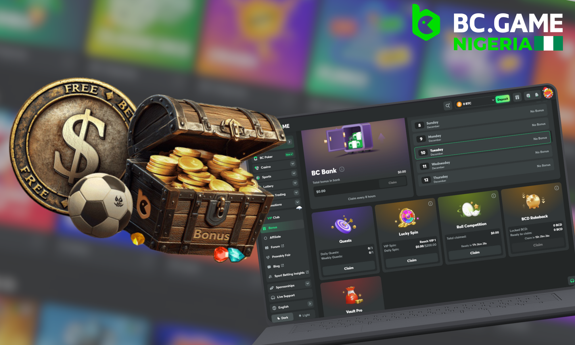 Welcome bonus for sports from BC Game